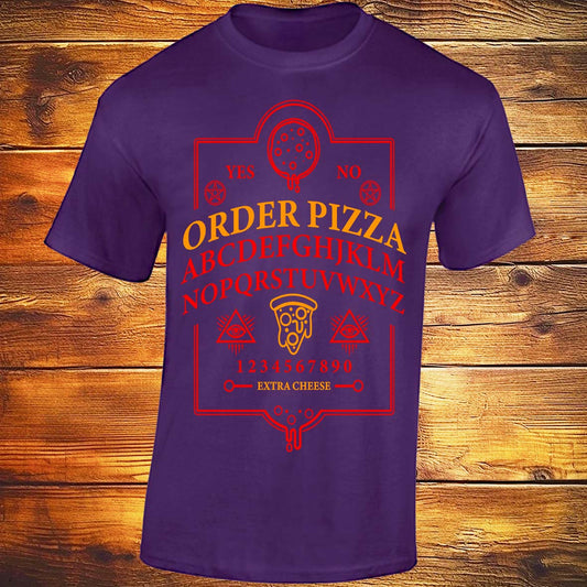 Ouija Pizza Order - Purple T-shirt
