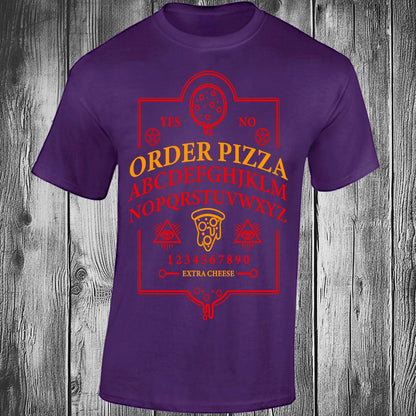 Ouija Pizza Order - Purple T-shirt