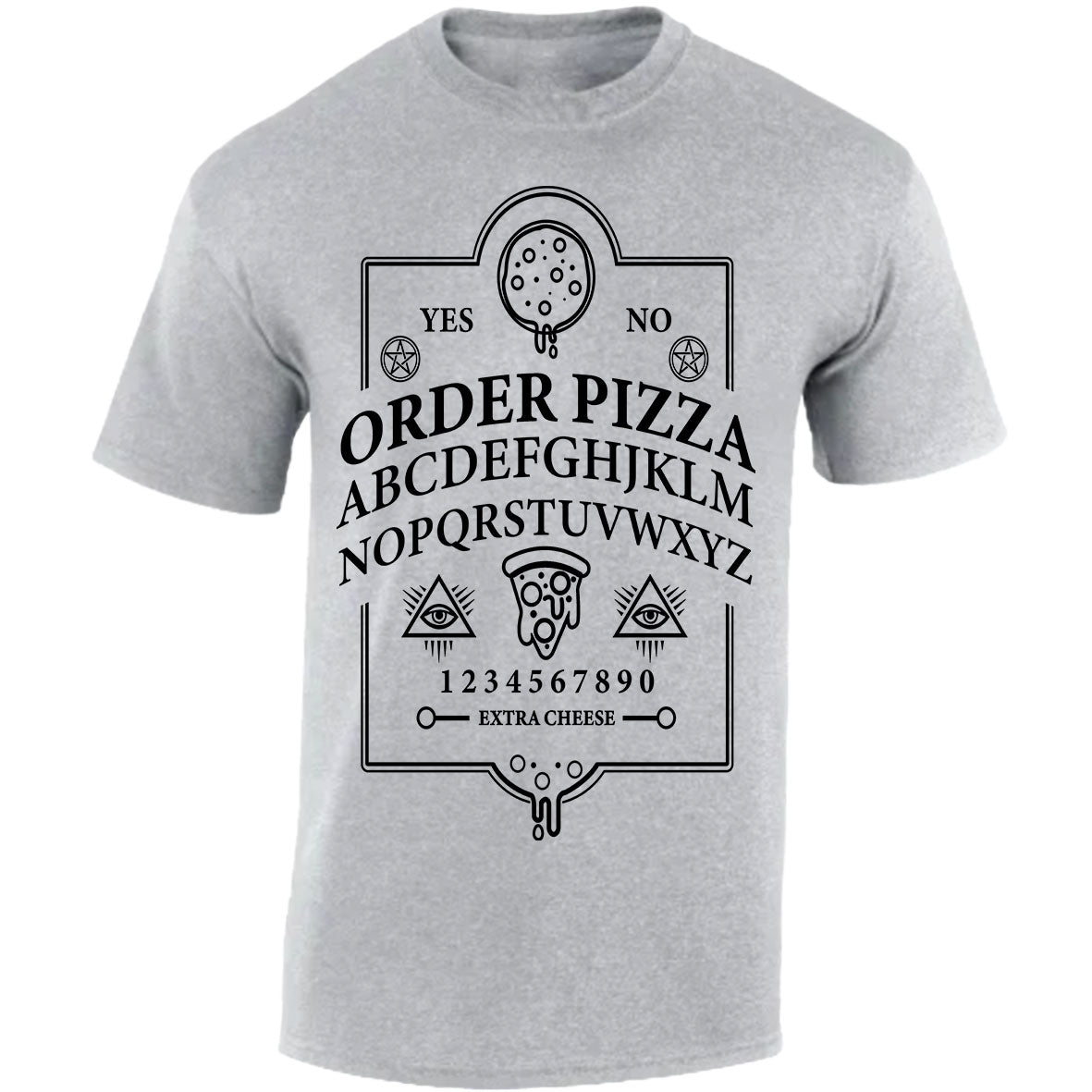 Ouija Pizza Order - Sports Grey T-shirt