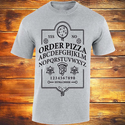 Ouija Pizza Order - Sports Grey T-shirt