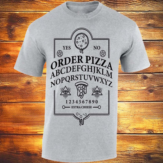 Ouija Pizza Order - Sports Grey T-shirt