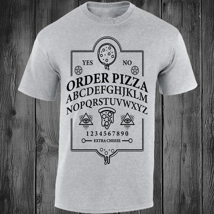 Ouija Pizza Order - Sports Grey T-shirt