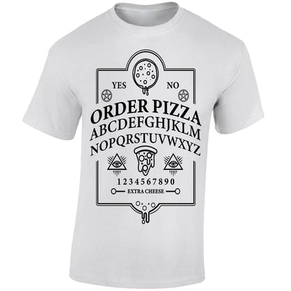 Ouija Pizza Order - White T-shirt