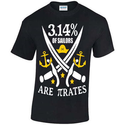 3.14% Of Sailors Are πrates T-shirt