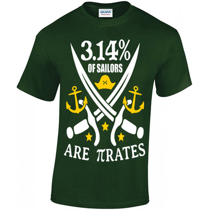 3.14% Of Sailors Are πrates T-shirt