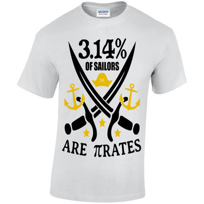 3.14% Of Sailors Are πrates T-shirt