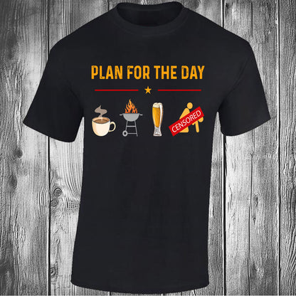 Plan For The Day - Black T-shirt