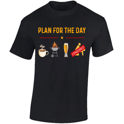 Plan For The Day - Black T-shirt