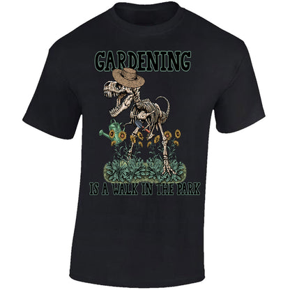 Gardening is a Walk in the Park - Black T-shirt
