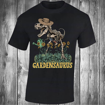 Gardensaurus - Black T-shirt