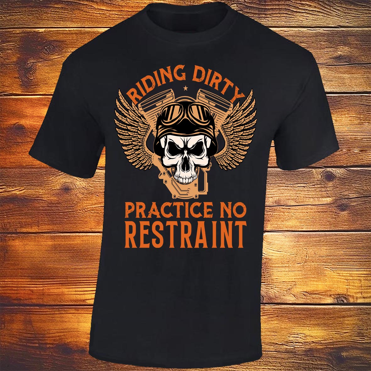 Riding Dirty Practice No Restraint - Black T-shirt