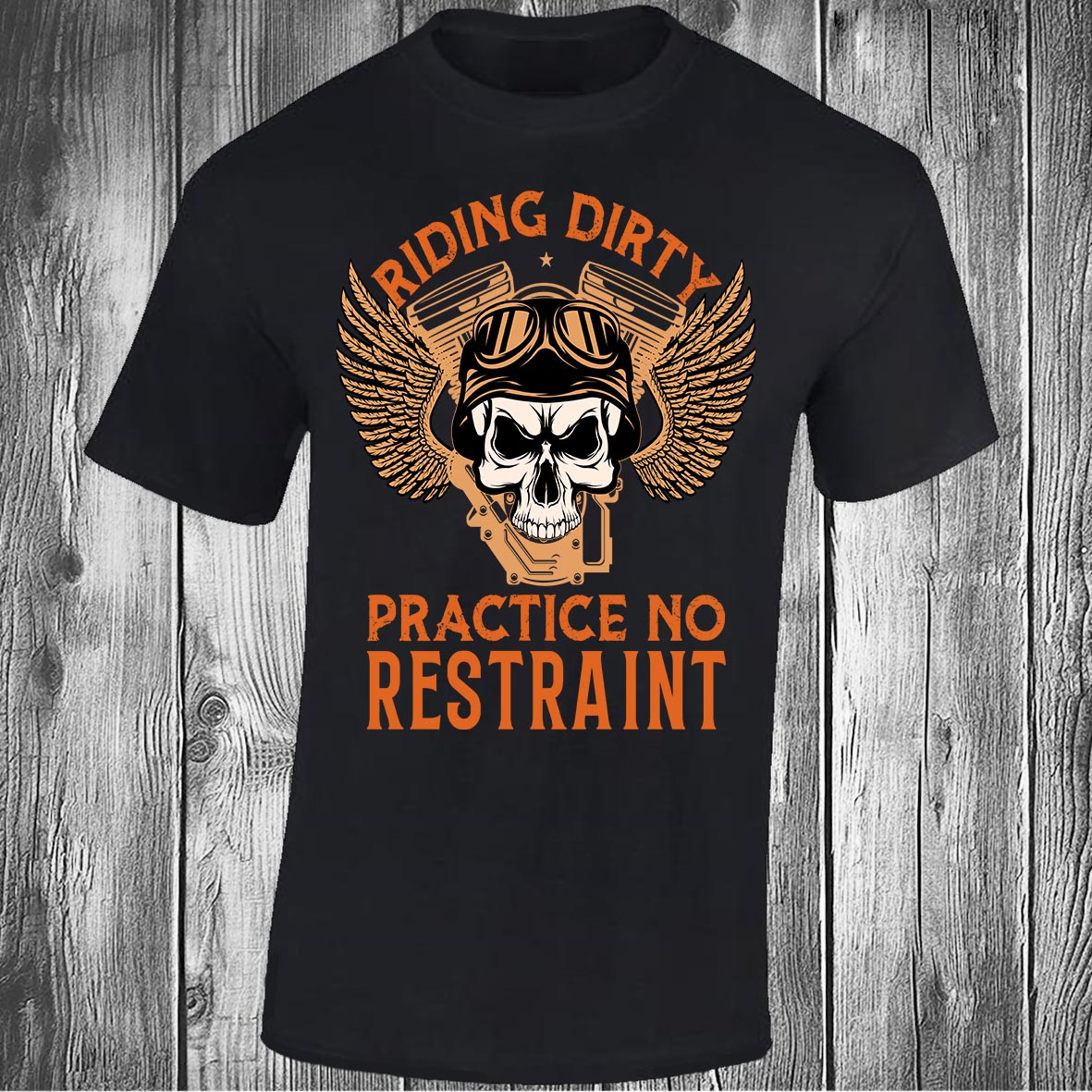 Riding Dirty Practice No Restraint - Black T-shirt