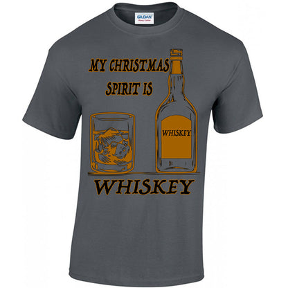 My Christmas Spirit Is Whiskey T-shirt