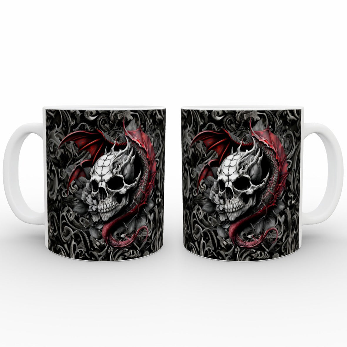 Skull With Dragon Spirit - Mug Set