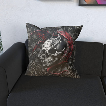 Skull With Dragon Spirit - Cushion, Double-Sided