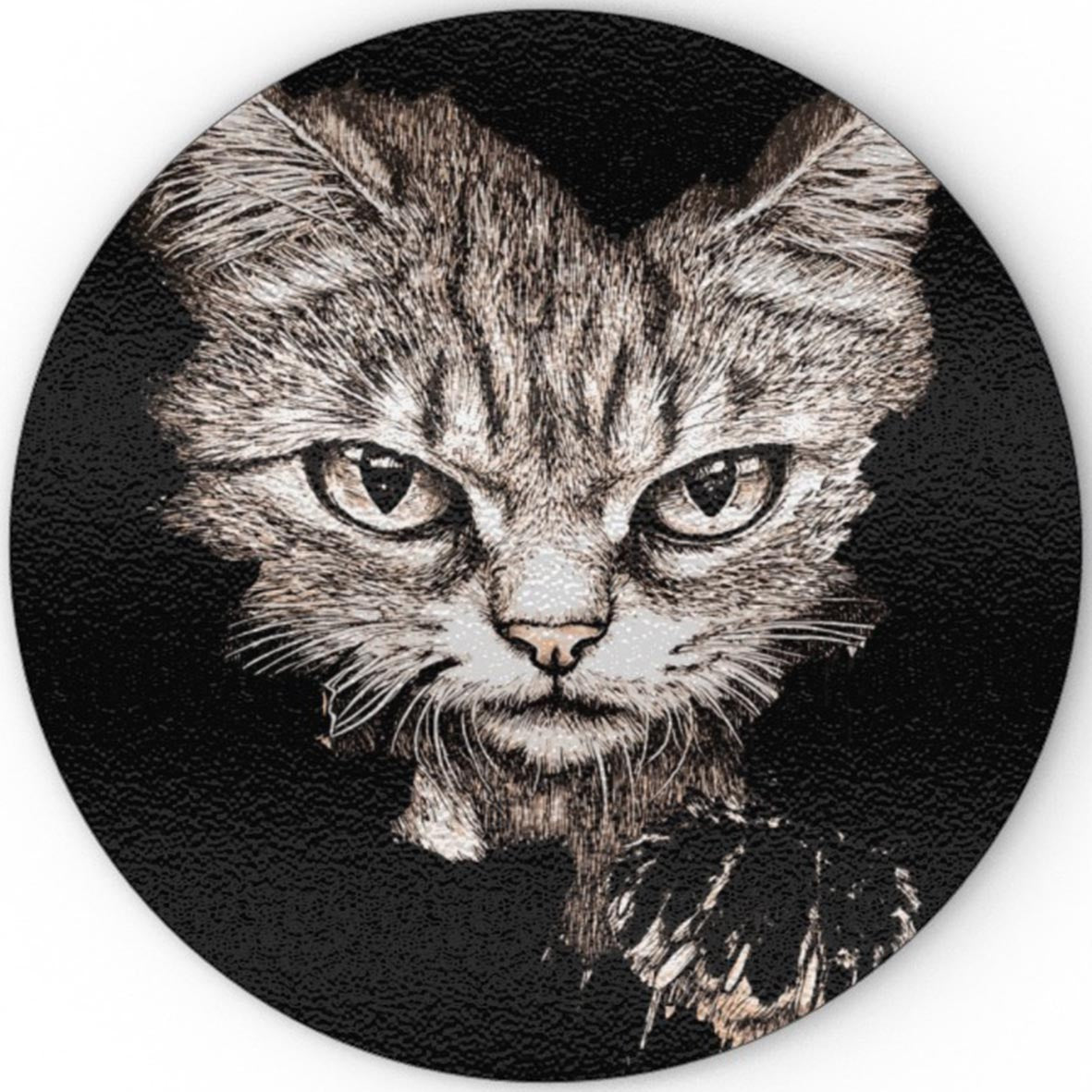 The Cats Are Coming - Glass Chopping Board