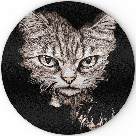 The Cats Are Coming - Glass Chopping Board