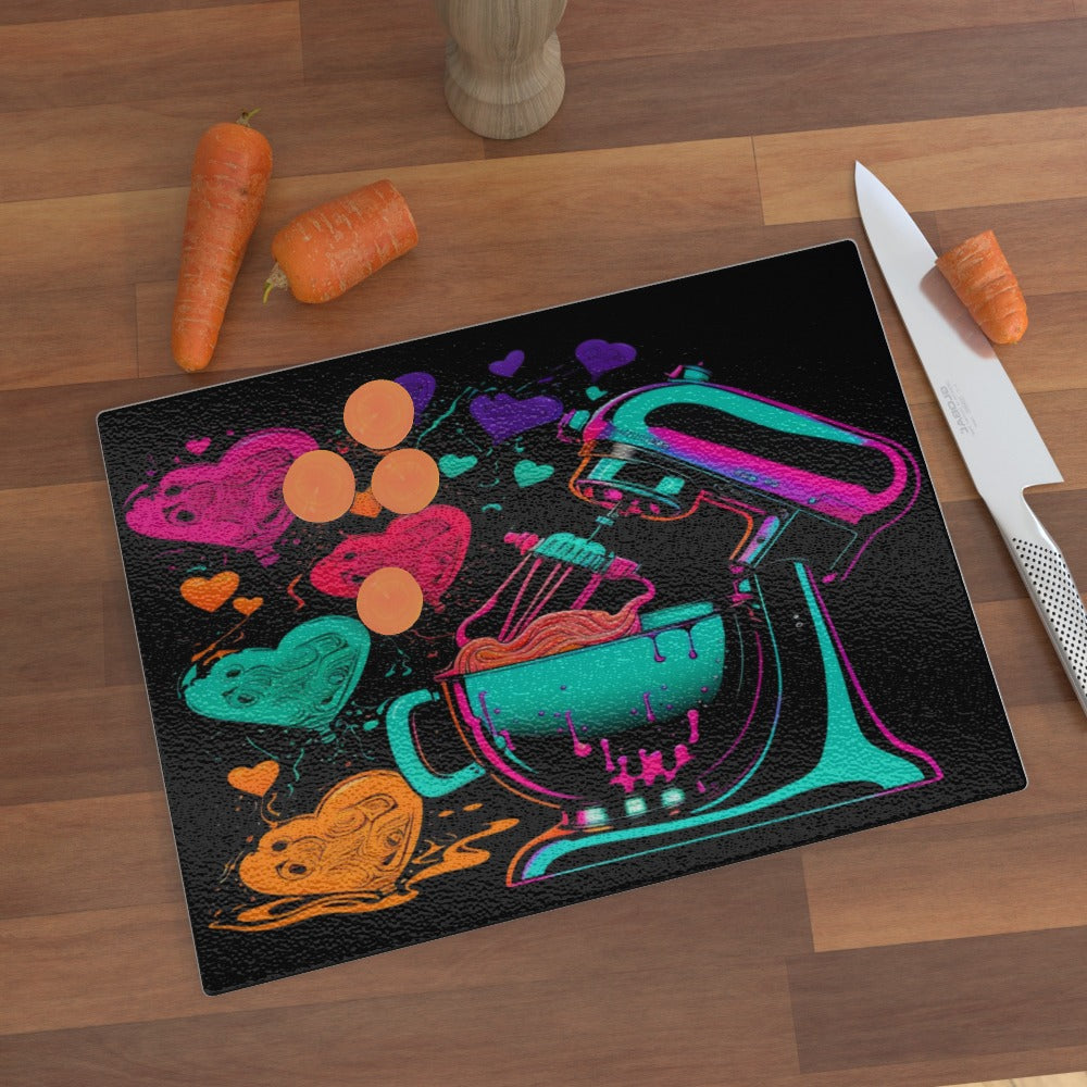 Baking with Love, Glass Chopping Board