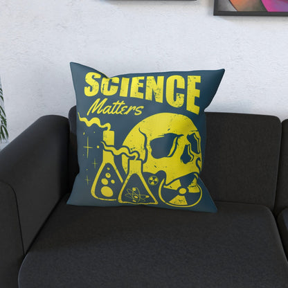 Science Matters - Blue Cushion, Double-Sided