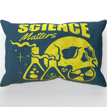 Science Matters - Blue Cushion, Double-Sided