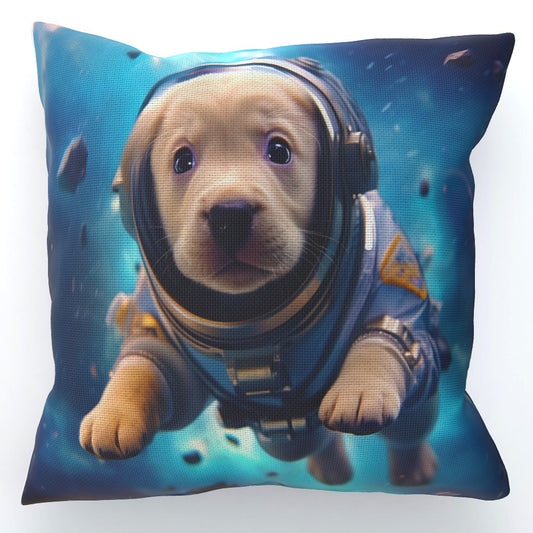 Logan's Space Puppy - Cushion, Double-Sided