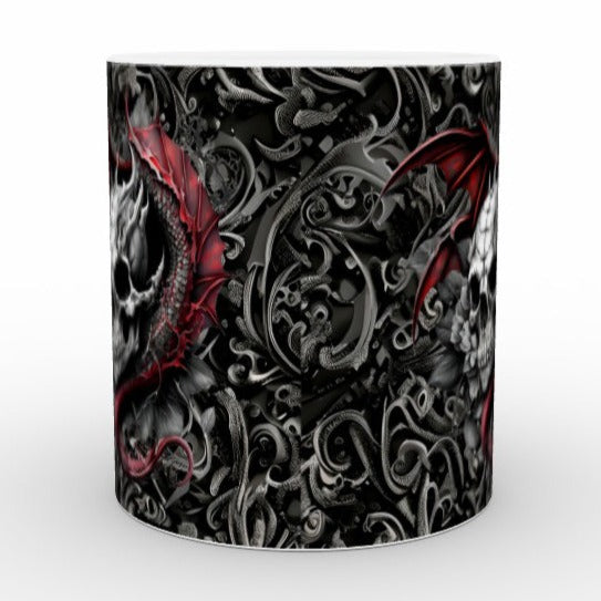 Skull With Dragon Spirit - Mug Set