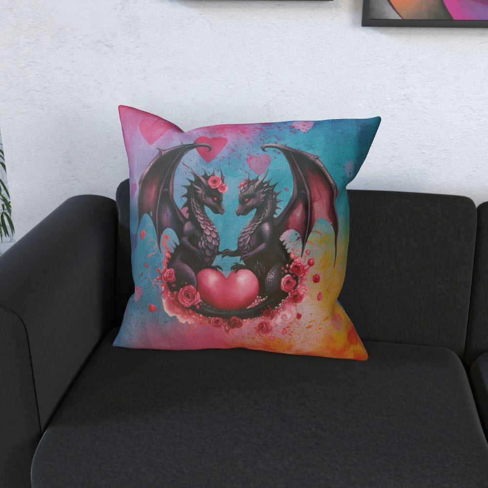 Dragons In Love III - Cushion, Double-Sided