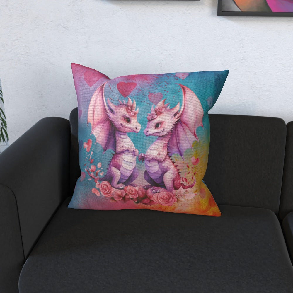 Dragons In Love IV - Cushion, Double-Sided