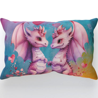 Dragons In Love IV - Cushion, Double-Sided