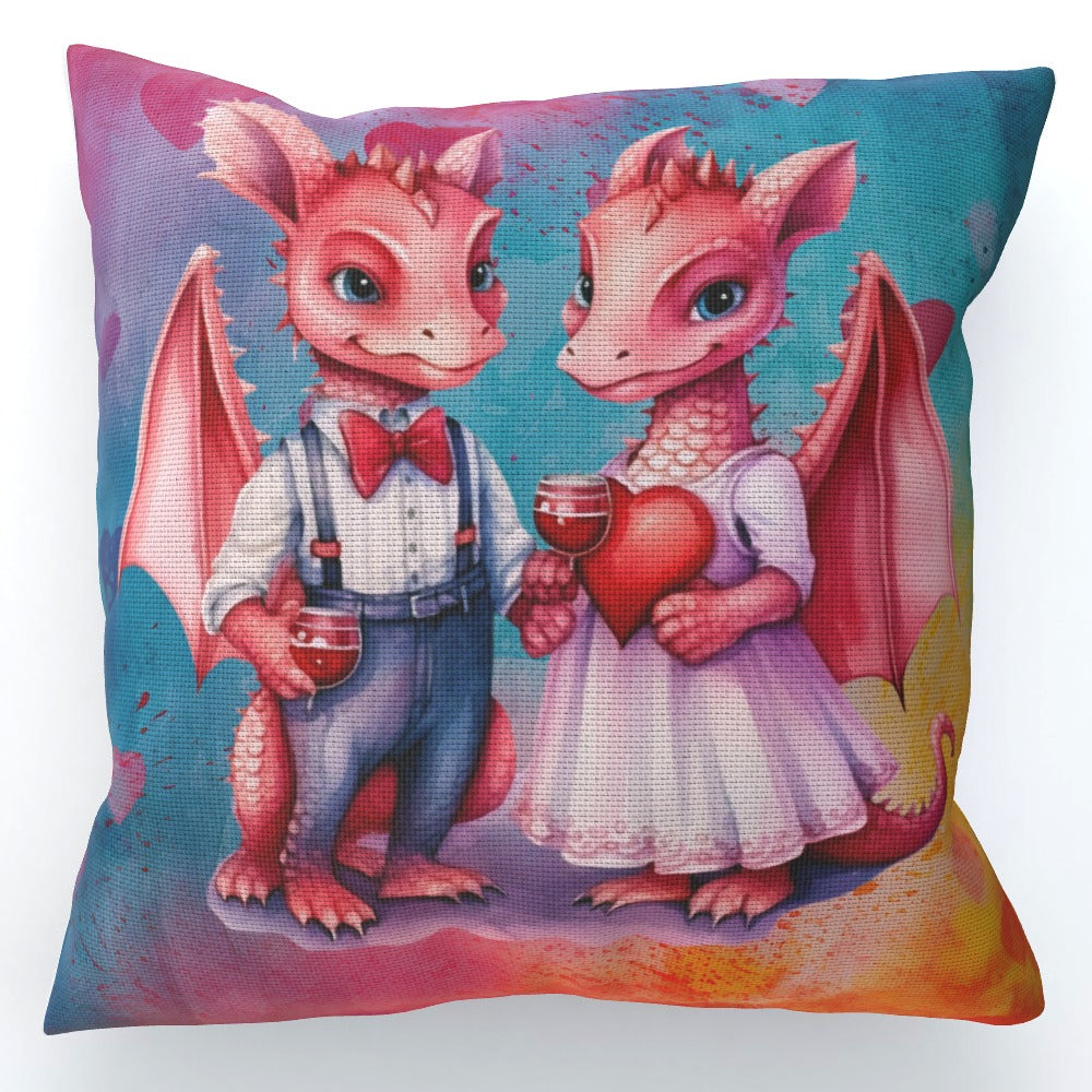 Dragons In Love XI - Cushion, Double-Sided