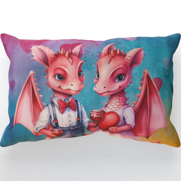 Dragons In Love XI - Cushion, Double-Sided