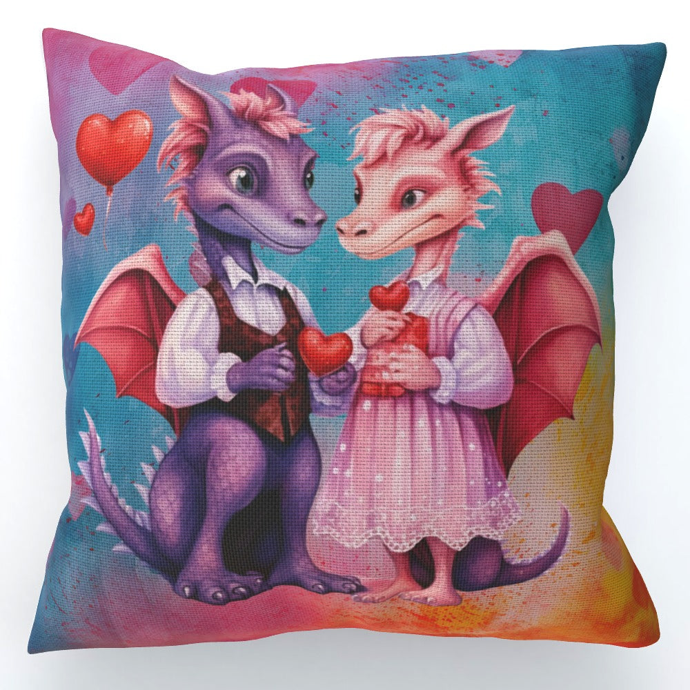 Dragons In Love XIV - Cushion, Double-Sided