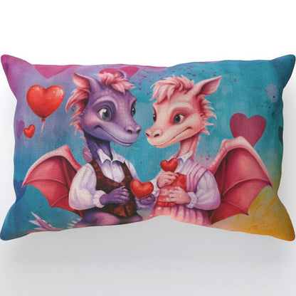 Dragons In Love XIV - Cushion, Double-Sided