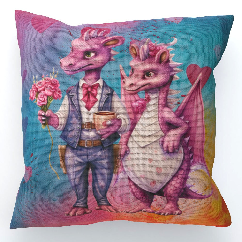 Dragons In Love XV - Cushion, Double-Sided