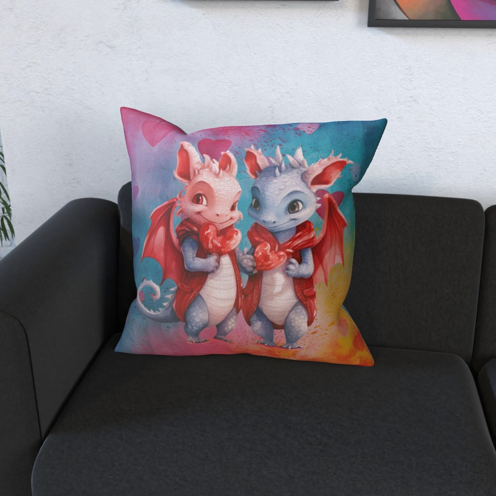 Dragons In Love XVI - Cushion, Double-Sided