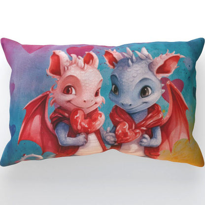 Dragons In Love XVI - Cushion, Double-Sided