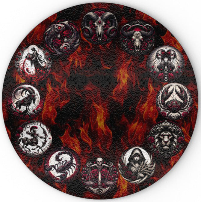 Hell's Zodiac - Glass Chopping Board