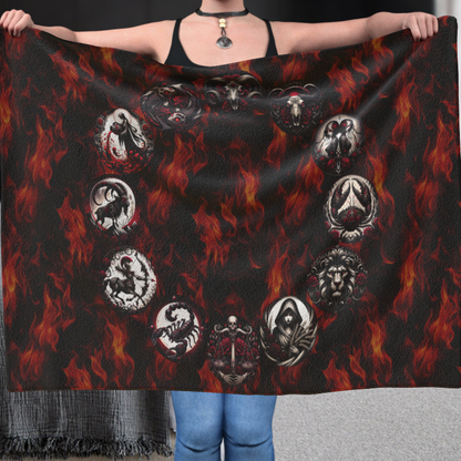 Hell's Zodiac - Polar Fleece Blanket