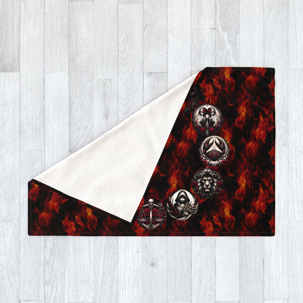 Hell's Zodiac - Polar Fleece Blanket