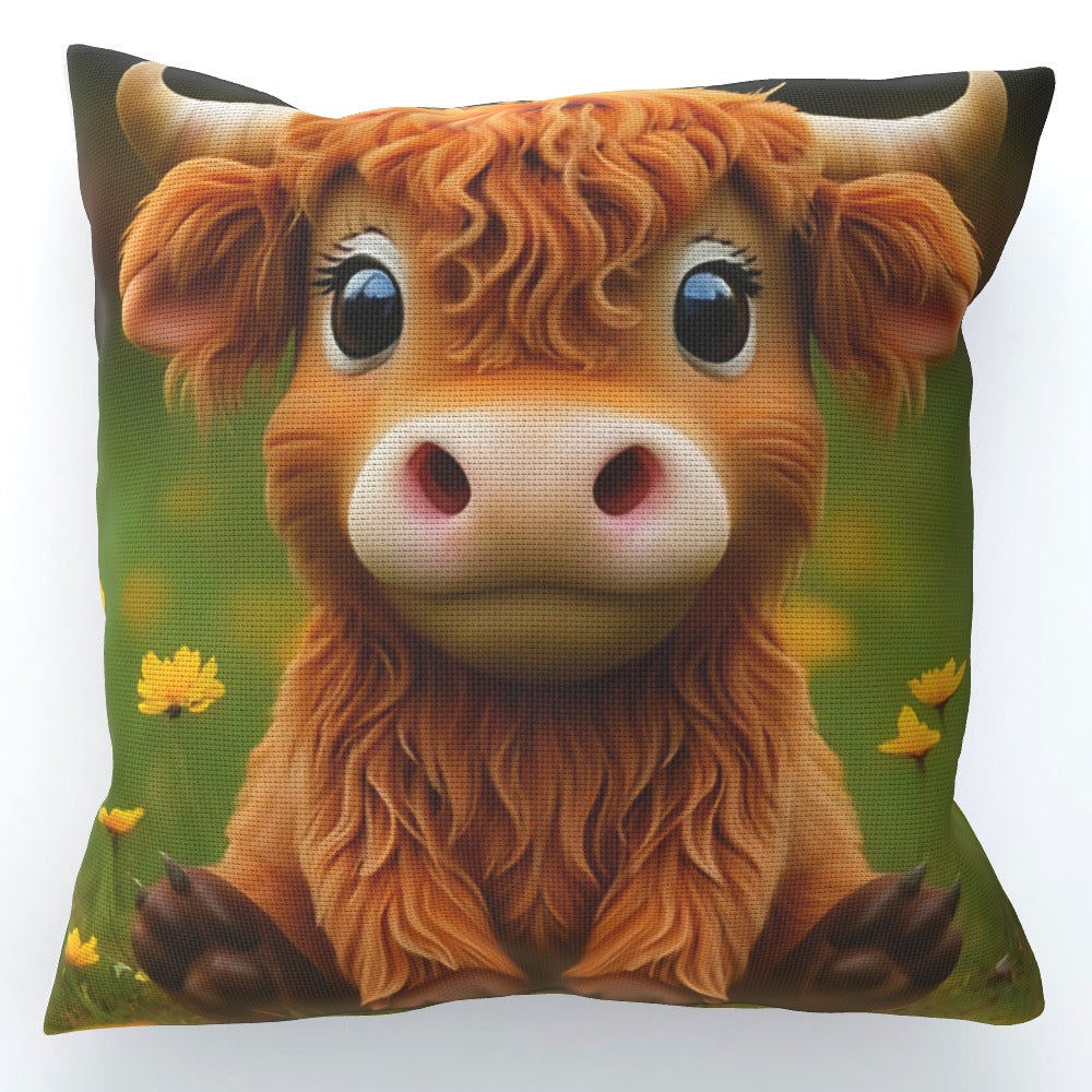 Fudge The Funny Cow - Cushion, Double-Sided