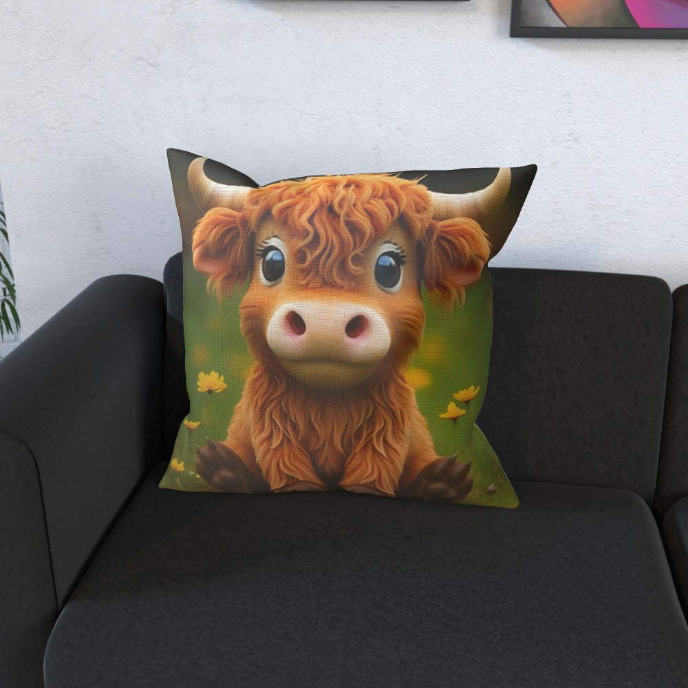 Fudge The Funny Cow - Cushion, Double-Sided