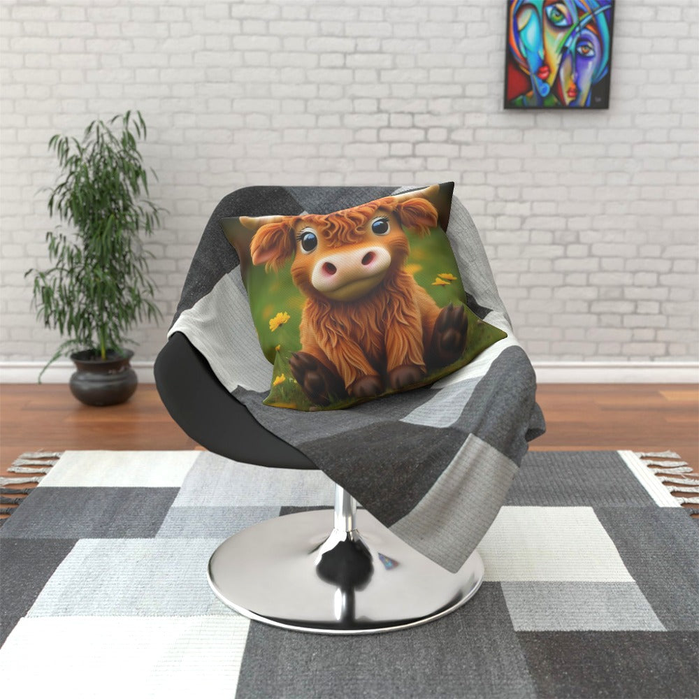 Fudge The Funny Cow - Cushion, Double-Sided