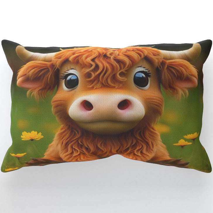 Fudge The Funny Cow - Cushion, Double-Sided