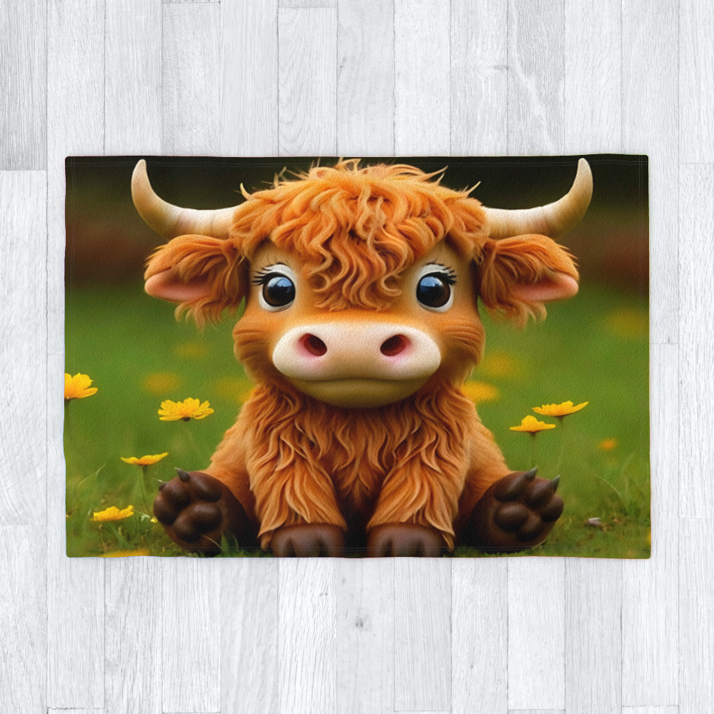 Fudge The Funny Cow - Polar Fleece Blanket