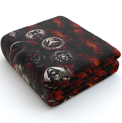 Taurus Hell's Zodiac - Polar Fleece Blanket