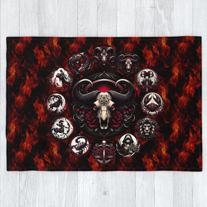 Taurus Hell's Zodiac - Polar Fleece Blanket