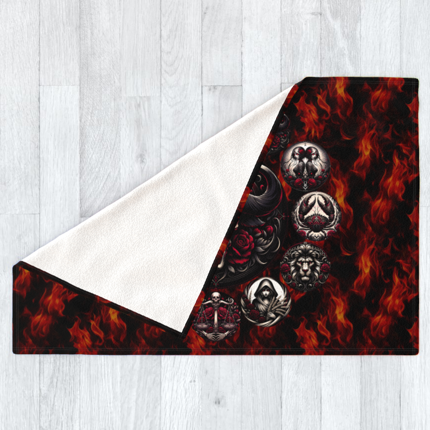 Taurus Hell's Zodiac - Polar Fleece Blanket