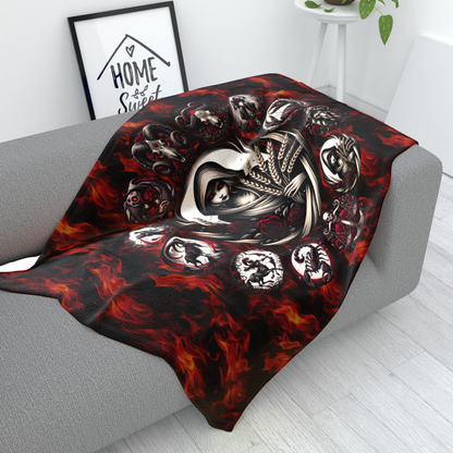 Virgo Hell's Zodiac Polar Fleece Blanket