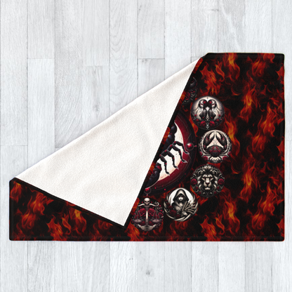 Scorpio Hell's Zodiac - Polar Fleece Blanket