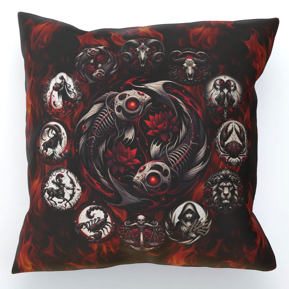 Pisces Hell's Zodiac - Cushion, Double-Sided